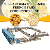 Automatische productielijn voor frieten, aardappelchips en het maken van frieten voor een fabriek voor de verwerking van diepvriesaardappelstengels