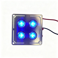 Panneau de commande marin étanche 4, 6 ou 8 voies 12V/24V DC à 8 boutons avec indicateur lumineux LED bleu pour bateau, camping-car, yacht, Jeep, véhicule