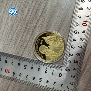 <span class=keywords><strong>Moneda</strong></span> Conmemorativa Personalizada de Personaje, <span class=keywords><strong>Moneda</strong></span> de Metal Chapada en Oro 3D con Relieve - Product Image 6