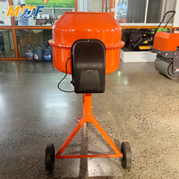 MHF 180L Mini Bétonnière Portable à Pousser à la Main pour Malaxage de Ciment et de Boues pour Travaux Agricoles