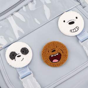 Botones Personalizados Pin Dibujos Animados Anime Bordado Felpa Pinplate Botón Insignia Hojalata Pin Trasero Redondo Promocional Insignia - Product Image 4