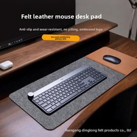 Tapis de bureau en feutre de cuir PVC souple, épaisseur 3 mm, antidérapant, protection de table, grand tapis de souris 300 mm x 700 mm pour le bureau, la maison, l'école