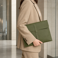 Porte-documents professionnel en cuir PU, organiseur de fichiers format Lettre, pochette de rangement, sac de présentation, dossier professionnel