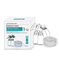 Extractor de Leche Eléctrico Inalámbrico Manos Libres, 9 Niveles de Flujo Ajustable, 2 Siliconas Libres de BPA, Capacidad de 150 ml, Doble, Portátil, USB