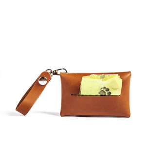 Bolsa portátil para excrementos de perro para exteriores, bolsa de almacenamiento de basura para mascotas, bolsa de cuero para pasear perros y recoger excrementos, personalizable. - Product Image 1