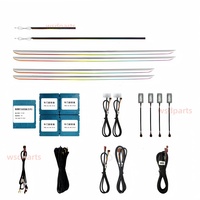 Bande décorative électro-plaquée pour BMW Série 3 E90, éclairage ambiant 64 couleurs, amélioration de l'éclairage intérieur de la voiture