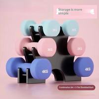 Support de rangement pliable pour haltères en plastique, organisateur compact à trois niveaux pour la maison et le bureau, support d'équipement de fitness unisexe
