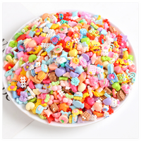 Groothandel DIY knutselwerk op maat gemaakte kawaii cartoon platte mini dieren voedsel hars schijfjes bedels cabochon versieringen kralen