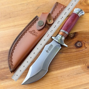 Couteau de survie Hare de haute qualité à lame fixe en acier inoxydable, manche en bois industriel, pour camping en extérieur, DIY, OEM - Product Image 6