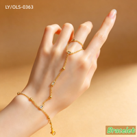 Bijoux pour femmes au style simple et tendance, plaqué or 18 carats, acier inoxydable 304/316, bracelet à perles carrées en zircon, bague, chaîne de doigt