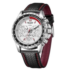 Relojes Para Hombre <span class=keywords><strong>Megir</strong></span> <span class=keywords><strong>1010</strong></span> Bracelets En Cuir De Luxe Homme Horloge Hommes Montre Pas Cher Hommes Montres À Quartz - Product Image 2