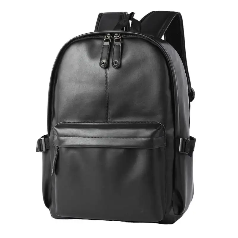 Custom Luxe Lederen Rugzak Tas Voor Mannen Mode Outdoor Wandelen School Reizen Laptop Rugzak