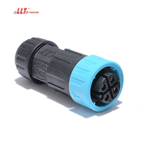 Lilutong prise de courant industrielle 4pin M19 mâle femelle rond électrique IP68 connecteur de panneau étanche