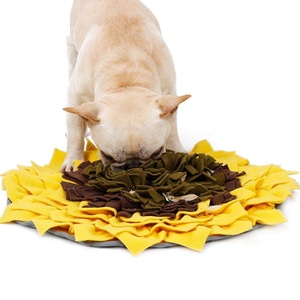 Luxury Sunflower Design Polar Fleece Pet Bed <b>Mat</b> Modern Style Snuffle <b>Mat</b> for Dogs and <b>Cats</b> Soft Premium Feeding Bed for Pets - Product Image 6