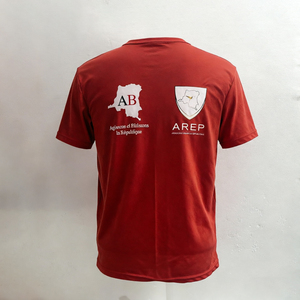 T-shirt de campagne politique personnalisé en polyester 100 %, logo <span class=keywords><strong>AREP</strong></span> AB, RDC Congo, séchage rapide, respirant, pour élection/rassemblement politique - Product Image 5