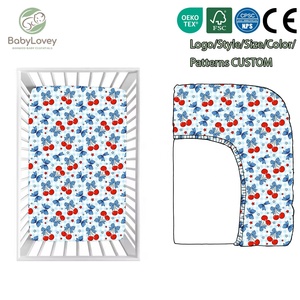 Babylovey Silky Soft Cooling Bamboo Crib <strong>Sheet</strong> Breathable Fitted <strong>Cot</strong> <strong>Sheet</strong> for Baby and Toddler - Product Image 2