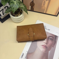 Nouvelle conception, organiseur de câbles en cuir PU, pochette multifonction pour accessoires technologiques, sac pour câbles de charge, ensemble de sacs de voyage D-011