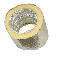 Conduit rond flexible d'isolation de terminal d'air de conduit de papier d'aluminium de ventilation