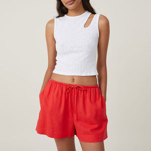 Custom Breathable Women's Sweat Shorts Hot Shorts Elastic Waist Gym Casual Summer Shorts - Product Image 3