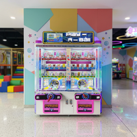 Jeu d'arcade d'intérieur original Play Ball Rongxiang pour enfants, machine à grue à monnayeur, armoire métallique durable, version anglaise, garantie 1 an