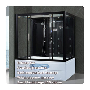 Cabina de <span class=keywords><strong>ducha</strong></span> multifunción para interiores, bañera de Spa acrílica, combinado de vapor húmedo y seco - Product Image 1