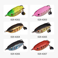Nouvelles leurres artificielles souples SKM en PVC et métal de 8 cm, en forme de grenouille, avec doubles hameçons et paillettes, pour la pêche en lac et en rivière