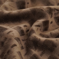 Tissu polaire Sherpa/Sherpa double face 100 % polyester épais OEM/ODM, trame extérieure, largeur 186 cm, brossé, résistant à l'abrasion