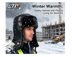 Casco di Sicurezza Isolato HBC OEM con Fodera in <span class=keywords><strong>Cotone</strong></span> Rimovibile Resistente alle Intemperie per Lavori all'Aperto Caschi di Sicurezza Invernali all'Ingrosso - Product Image 1