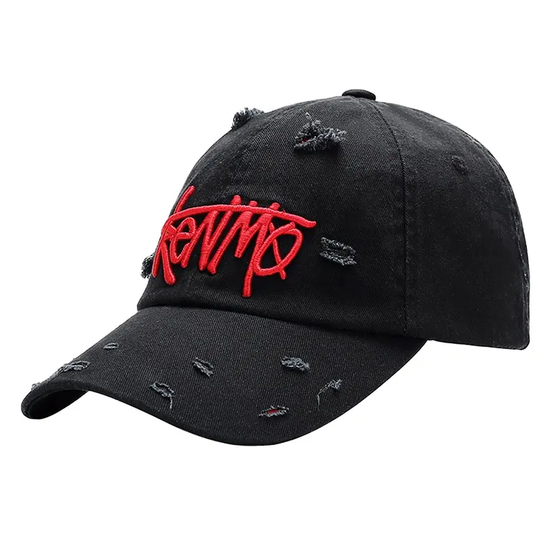 Pabrik murah baru asli kualitas tinggi hitam Vintage poliester Snapback dipasang topi bisbol tertutup topi Gorras untuk pria