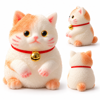Jouet Squishy Chat Kawaii en Gros, Anti-Stress à Remontée Lente, Jouet Sensoriel Mignon à Presser pour Enfants et Adultes