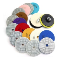 Disque de polissage diamanté 4 pouces, tampons de polissage diamantés à sec pour granit et marbre
