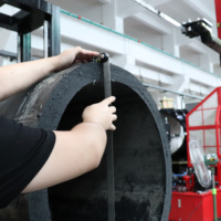 Scie à ruban en plastique R1600B pour la découpe de tuyaux en PEHD, machine de découpe de tuyaux CNC