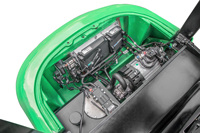Chariot élévateur électrique à quatre roues de 4 tonnes, 4,5 tonnes, 5 tonnes avec batterie au plomb-acide, moteur AC et pneus pleins