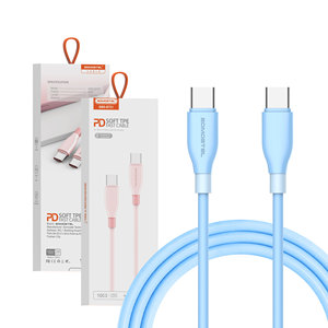 Somostel BT21 60W PD急速充電ケーブル OEMトラベル充電同期 480Mbps転送 iPhone 17 16対応 USB-C to C 携帯電話ケーブル - Product Image 1