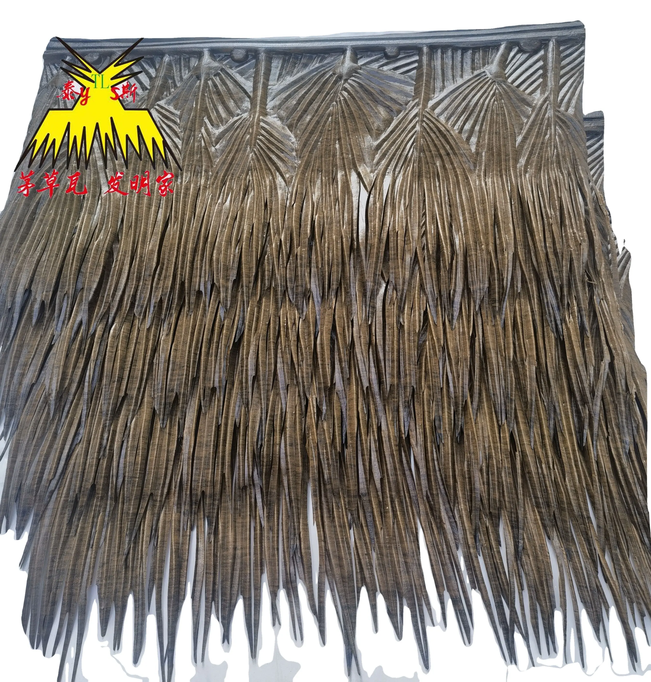 Tablero de paja de Palma de bambú de plástico artificial paraguas techo de paja de Palma sintética