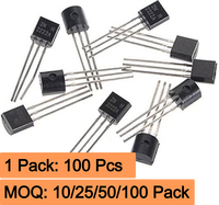 Amplificateur à transistor NPN à usage général PN2222A, paquet de 100 pièces