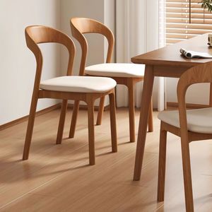 <span class=keywords><strong>Chaise</strong></span> de salle à manger moderne en <span class=keywords><strong>bois</strong></span> blanc avec siège rembourré de style <span class=keywords><strong>scandinave</strong></span> pour la cuisine à domicile, le restaurant <span class=keywords><strong>et</strong></span> le café - Product Image 6