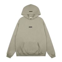 SOLU Pull à capuche décontracté haut de gamme personnalisé avec impression de lettres argentées sur fond argenté, collection automne