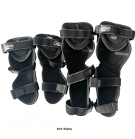 Ensemble de protections professionnelles souples et épaisses pour genoux et coudes, en PP, toutes saisons, avec fermeture auto-agrippante pour le cyclisme