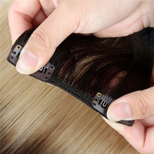 Barato 100% cabeza completa virgen cabello humano Marrón Ombre Clip InExtensions - Product Image 5