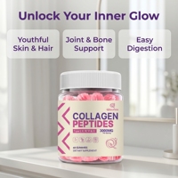 Gummies de collagène Qbioflex Factory Direct avec vitamines et biotine pour les cheveux, la peau et les ongles, pour femmes
