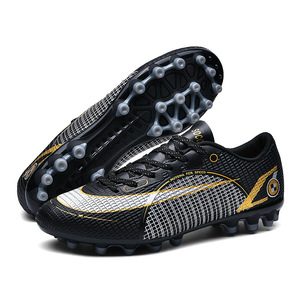 <span class=keywords><strong>Botas</strong></span> de fútbol para niños y niñas, zapatillas de entrenamiento de cuero, césped <span class=keywords><strong>artificial</strong></span>, AG nails - Product Image 3