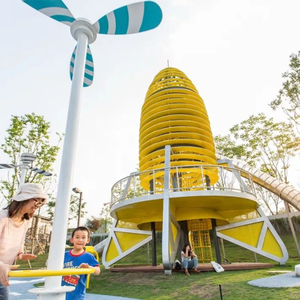 Attraente Attrezzatura per Parco Giochi all'Aperto Fatta in Casa, Parco Giochi Personalizzato a Forma di Polpo con Scivolo in Acciaio Inossidabile - Product Image 4