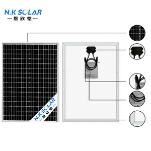 Nhỏ năng lượng mặt trời điện Mono Panels 40W 45W 50W 70W 100W năng lượng mặt trời giá Panel Monocrystalline silicon cài đặt