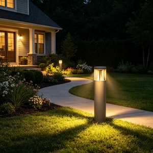 Lampe LED d'extérieur pour jardin, étanche IP65, H: 30/60/80/90CM, noire, décoration paysagère, éclairage LED de jardin extérieur - Product Image 6