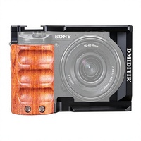 Cage pour appareil photo en alliage d'aluminium et bois massif avec poignée pour ZV-E10 – Accessoire de photographie et de diffusion en direct