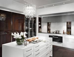 Meubles de <span class=keywords><strong>cuisine</strong></span> modulaires de luxe modernes en bois massif, étanches, <span class=keywords><strong>pour</strong></span> appartement et salle à manger, avec garantie de 3 ans sur les accessoires. - Product Image 4