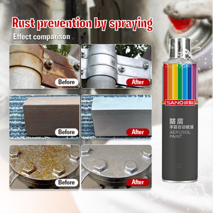 Sanvo Anti-Rost Silber Aerosol-Sprühfarbe mit Farbwechsel-Eigenschaft für Feuerverzinktes Metall Autopflege Rostentferner-<span class=keywords><strong>Spray</strong></span> - Product Image 2