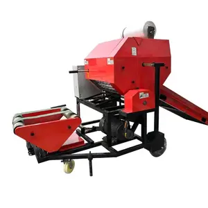 Corn Press Baling Hay Wrapping Packing machine/Animal Feed Green Silage Baler and Wrapper Machine