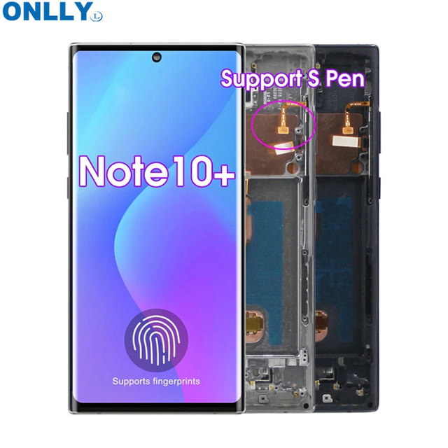 Wholesale Original for Samsung for Galaxy Note 10 Plus 5G Note 20 S20 S22 Plus Lcd Screen Replacement With Frame Amoled Display